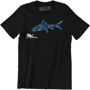 Scuba Life Diving Tee Shark Chasing Men's T-shirt